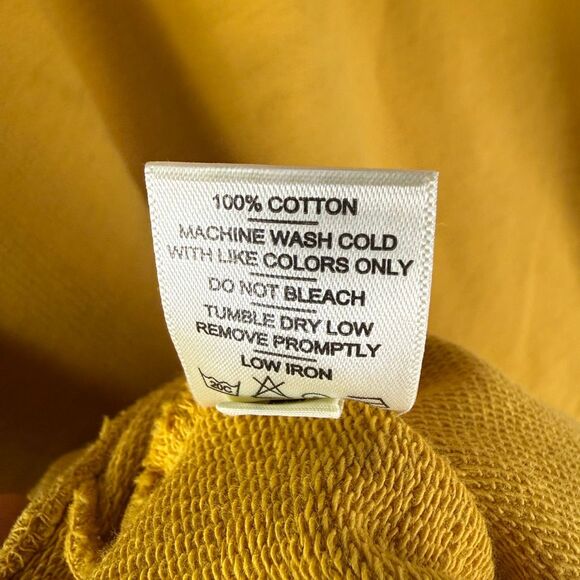 American Giant Yellow Gold Crewneck Sweatshirt Size Large Made in USA   M - Picture 7 of 7